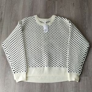 H&M Black and White Sweater